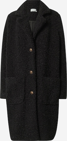 Kaffe Ανοιξιάτικο και φθινοπωρινό παλτό 'Balma Teddy' σε μαύρο: μπροστά