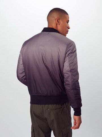 Urban Classics Between-Season Jacket 'GRADIENT' in Purple: back
