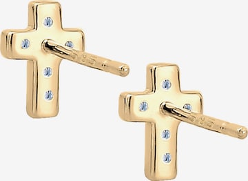 Elli DIAMONDS Oorbellen 'Kreuz' in Goud