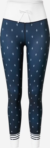 Athlecia Skinny Sportbroek 'Yarma' in Blauw: voorkant