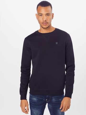 G-Star RAW Sweatshirt in Zwart: voorkant