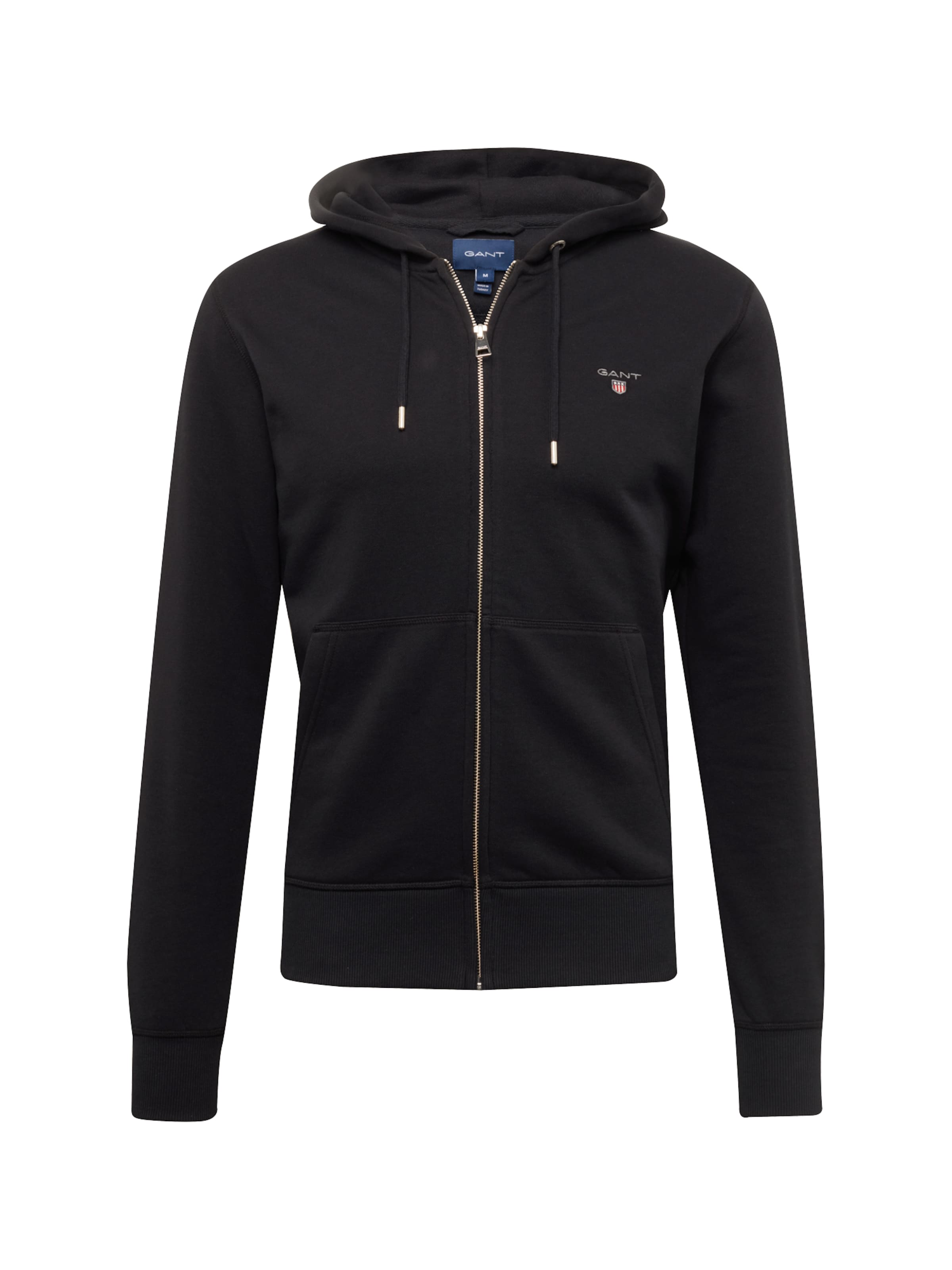 GANT Regular fit Tréning dzseki - fekete: elől