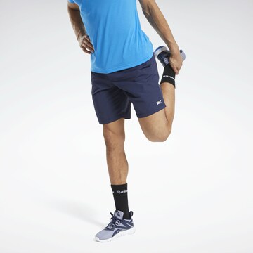 Reebok Regular Sports trousers in Blue: front