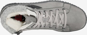 Rieker Lace-Up Ankle Boots in Grey