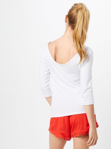 GAP Shirt 'SS MOD BALLET BK' in Wit: terug