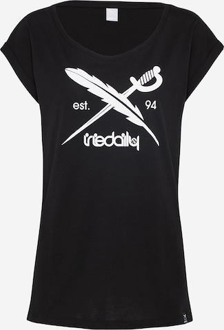 Tricou 'The Flag' de la Iriedaily pe negru: față