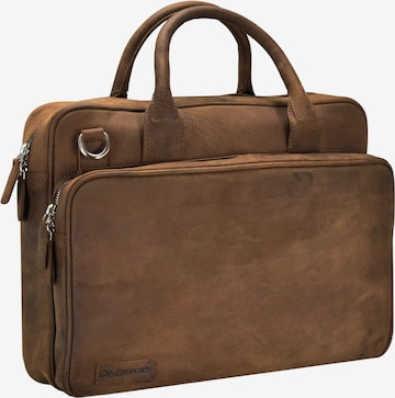 Plevier Document Bag in Brown