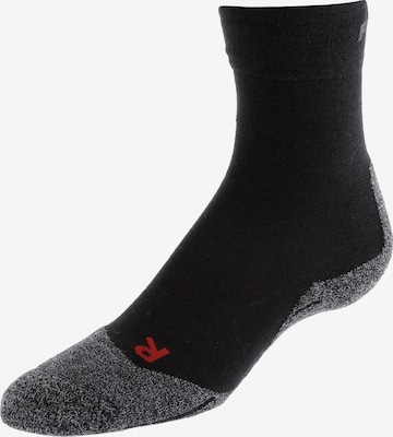 FALKE Athletic Socks in Black: front