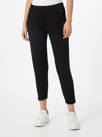 Coupe slim Pantalon 'MAParissi' Masai en noir : devant