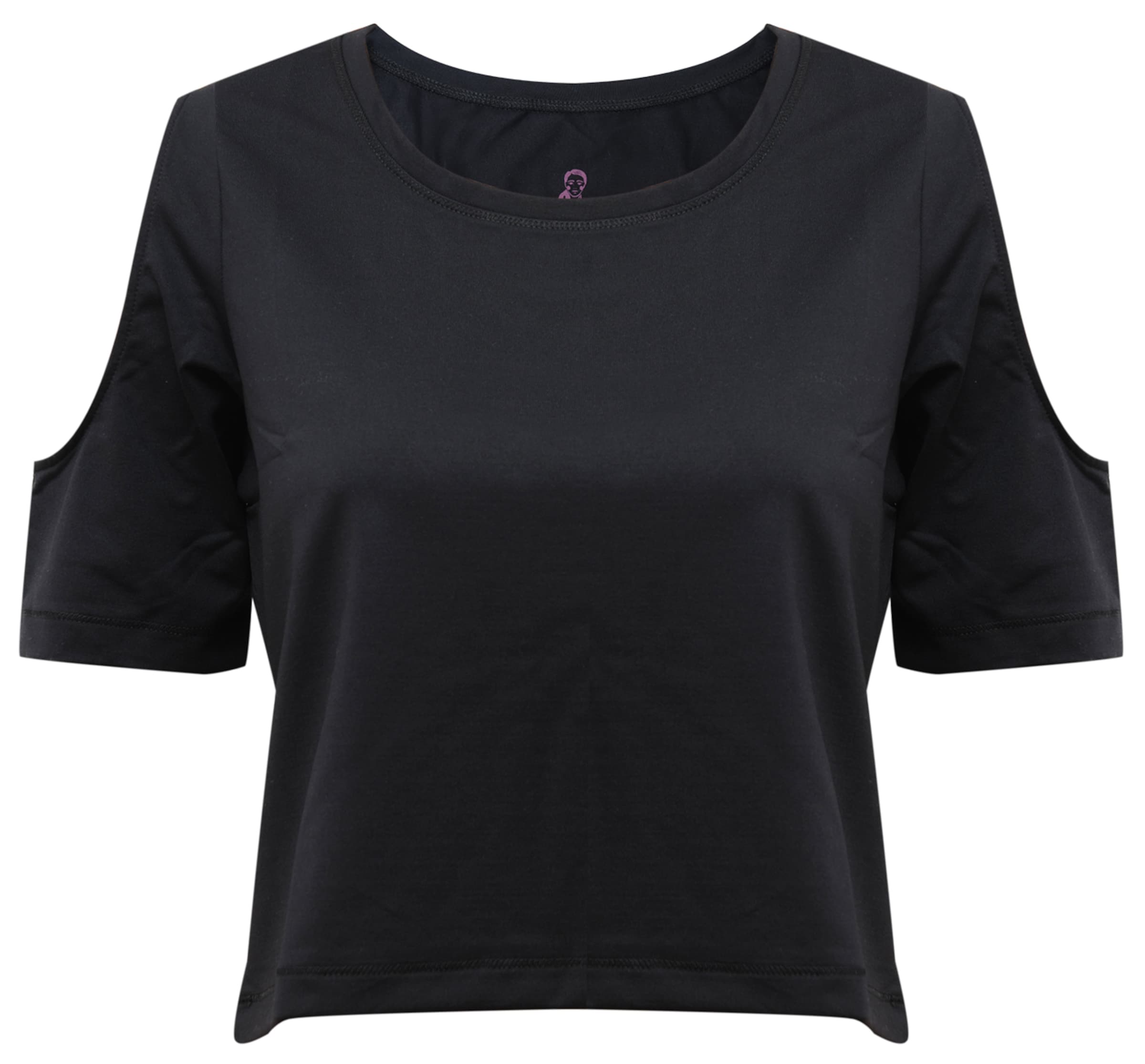 YOGISTAR.COM Shirt 'raffaela' in Schwarz: Vorderseite