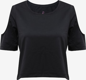 YOGISTAR.COM Performance Shirt 'raffaela' in Black: front