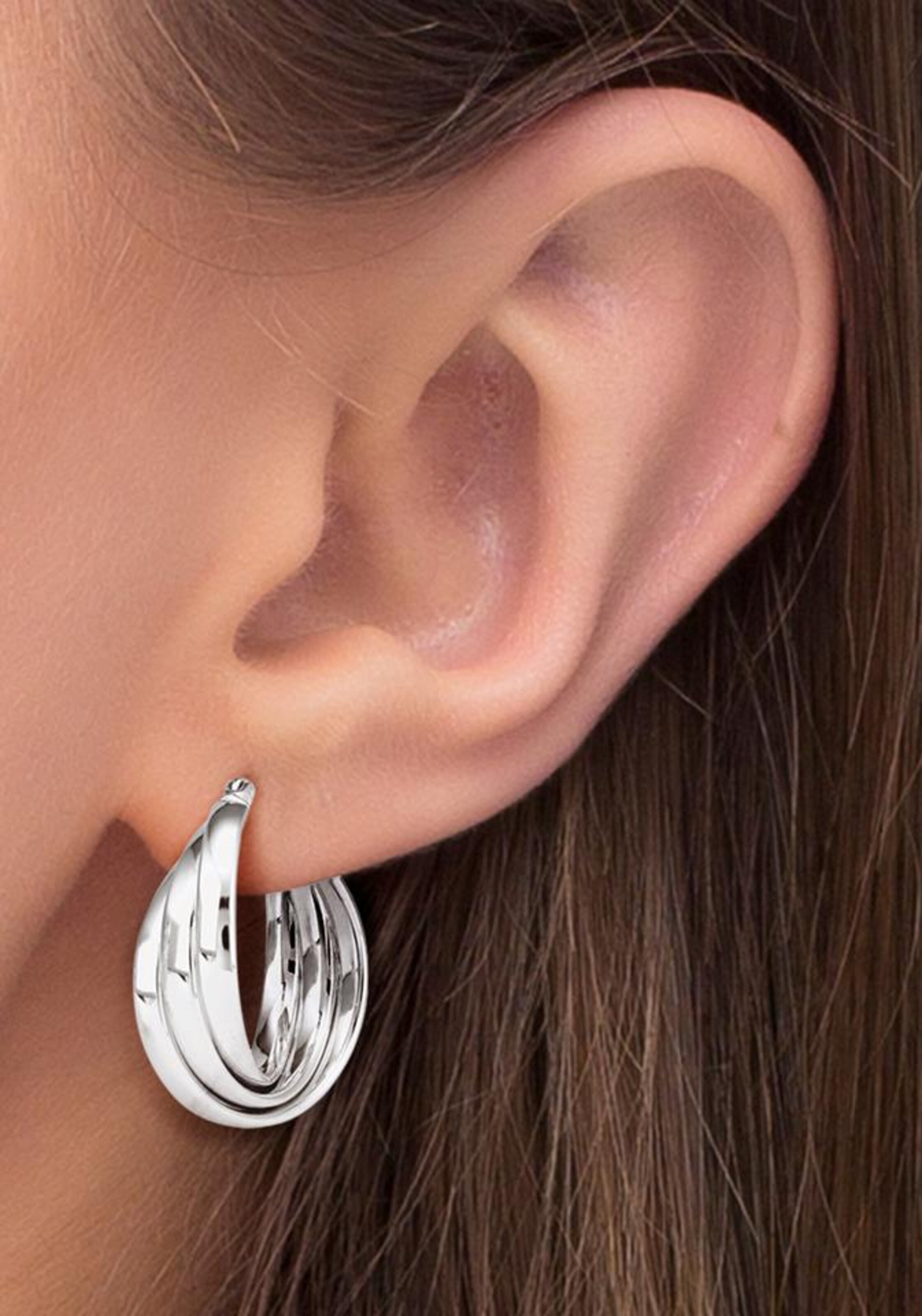 AMOR Creolen in Silber