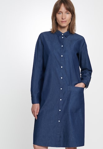 SEIDENSTICKER Shirt Dress 'Schwarze Rose' in Blue: front