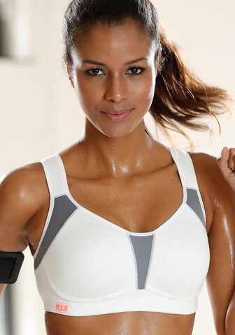 H.I.S Bustier BH in Weiß: Vorderseite