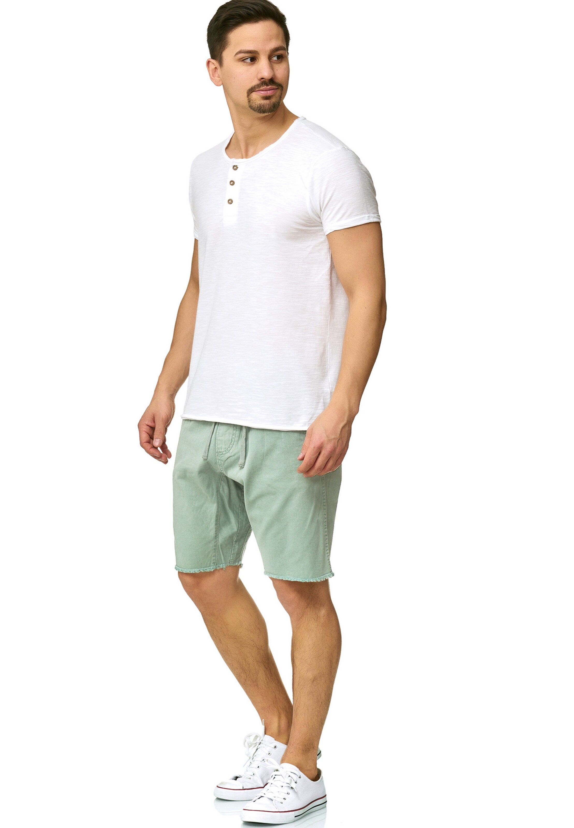INDICODE JEANS Loosefit Chino 'Carver' in Blauw