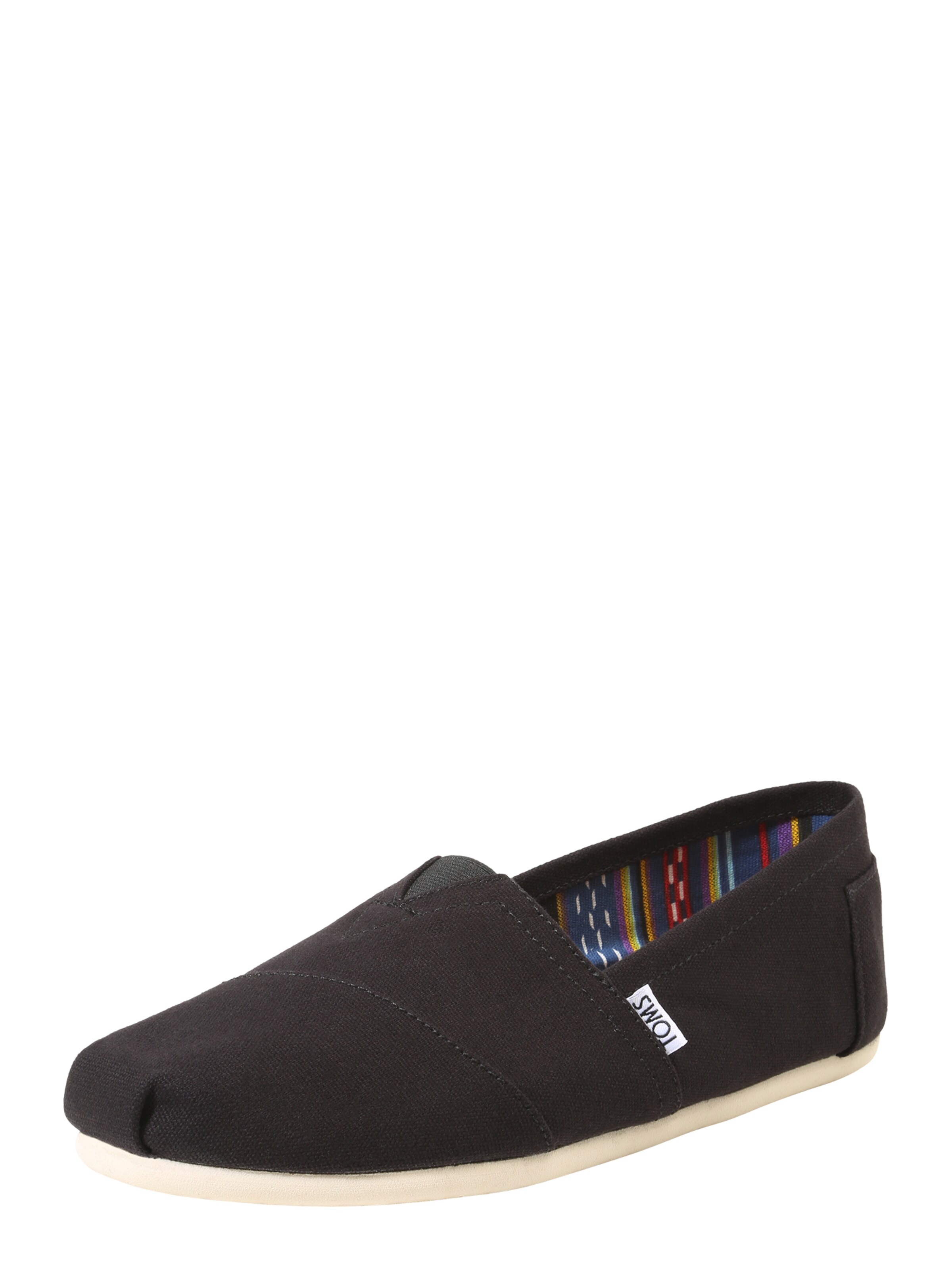 TOMS Espadrilles 'ALPARGATA' in Zwart: voorkant