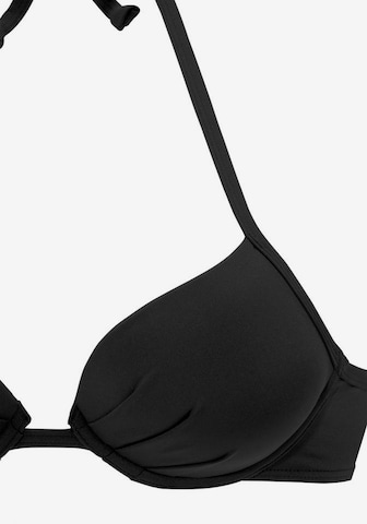 s.Oliver Push-up Bikini Top 'Rome' in Black