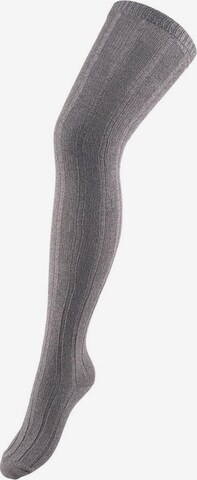 LAVANA Overknee socks in Grey: front