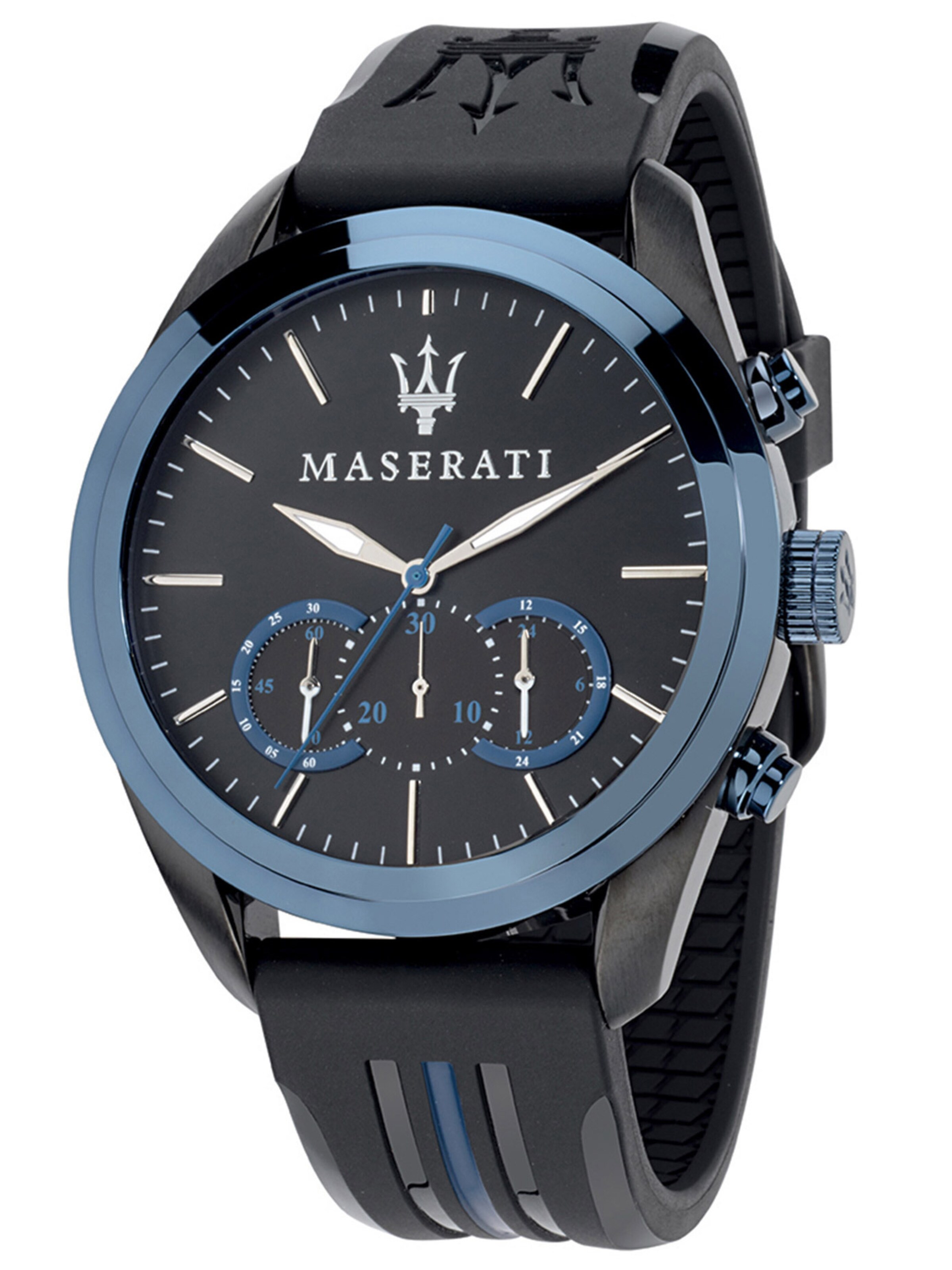 Maserati Analog watch 'Traguardo' in Black: front