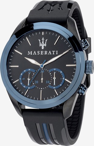 Maserati Analog Watch 'Traguardo' in Black: front