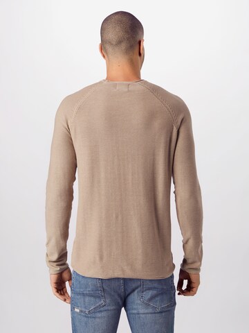 Only & Sons Regular fit Sweater 'Dextor' in Brown