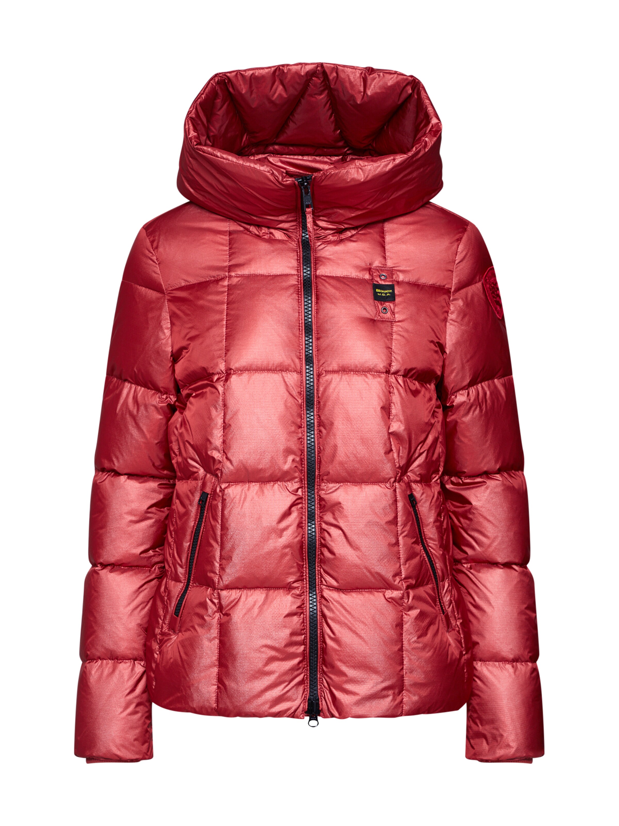 Blauer.USA - Winterjas 'GIUBBINI CORTI IMBOTTITO PIUMA' in de kleur Rood