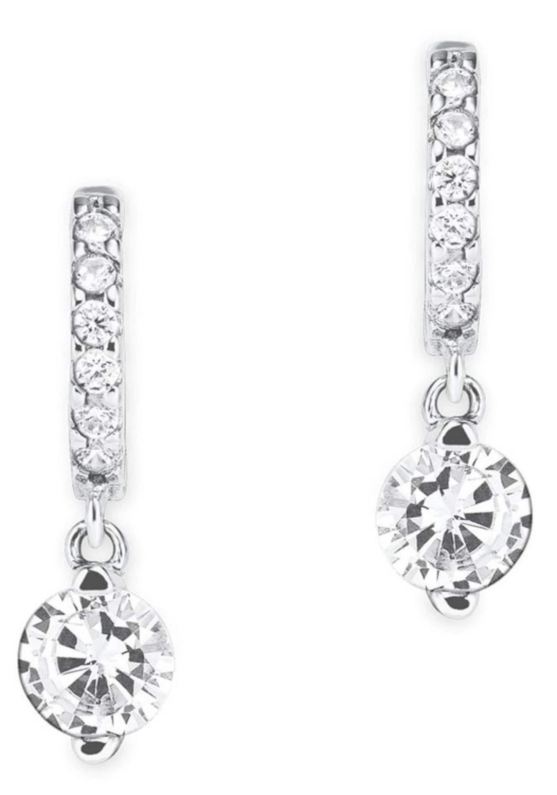 AMOR Earrings in Silver: front