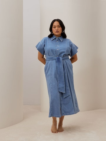 Light Blue Denim Dress Look