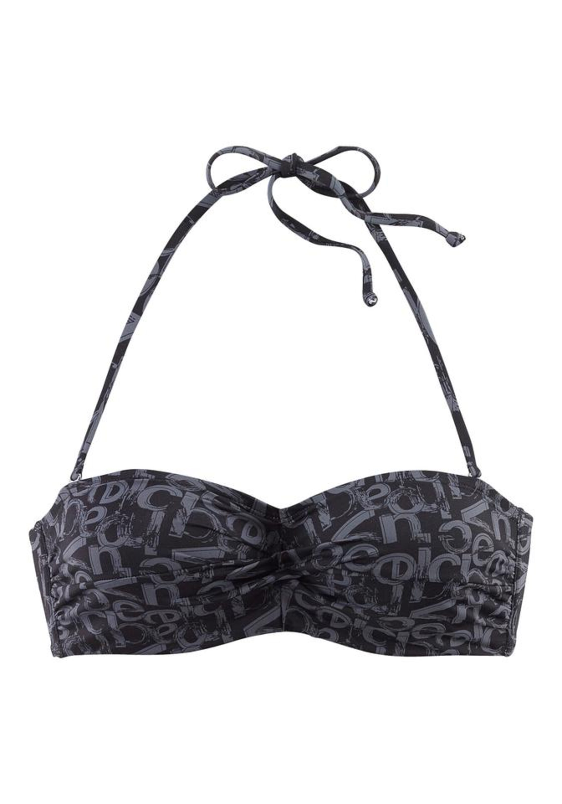 VENICE BEACH - Bandeau-Top in dunkelgrau