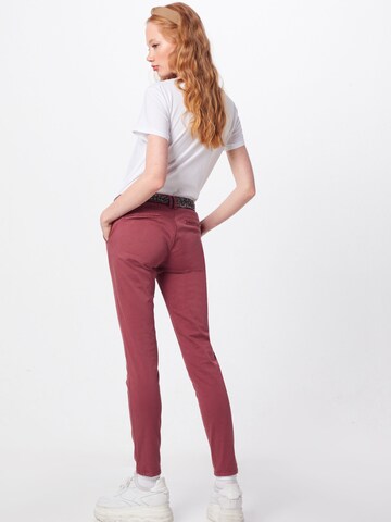 Le Temps Des Cerises Slimfit Hose 'PAN f LIDY5' in Rot: Rückseite