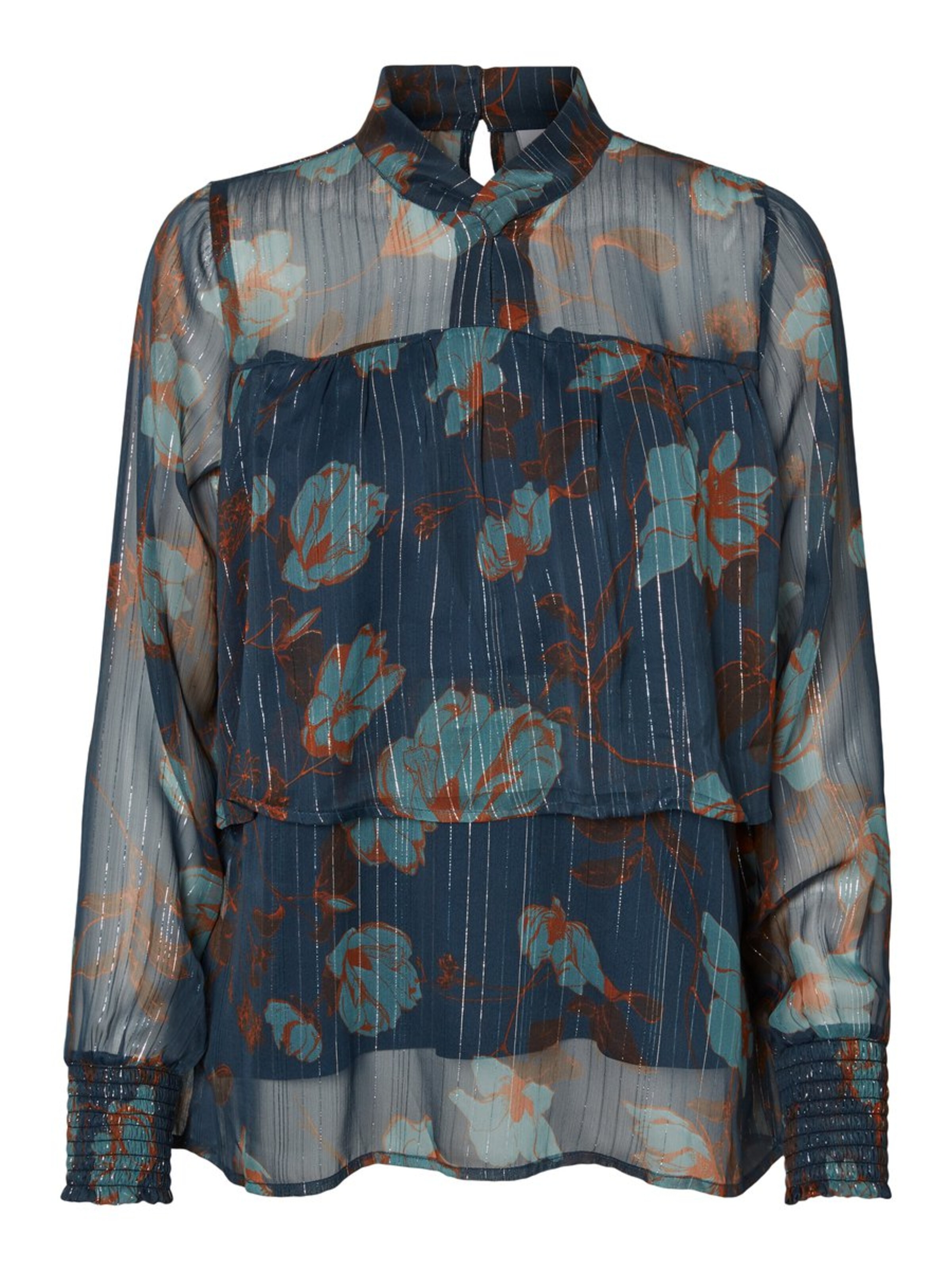 MAMALICIOUS - Bluse in blue denim