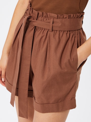 LeGer by Lena Gercke Loose fit Pleat-Front Pants 'Yasmina' in Brown