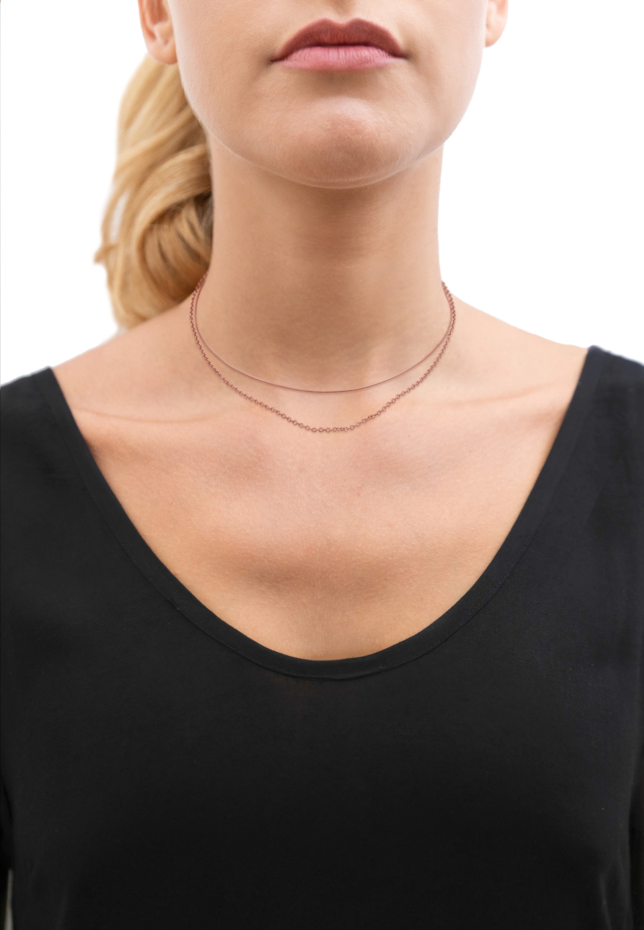 ELLI Ketting 'Choker' in Goud: voorkant