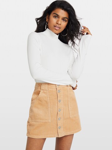 Miss Selfridge Rok in Beige: voorkant