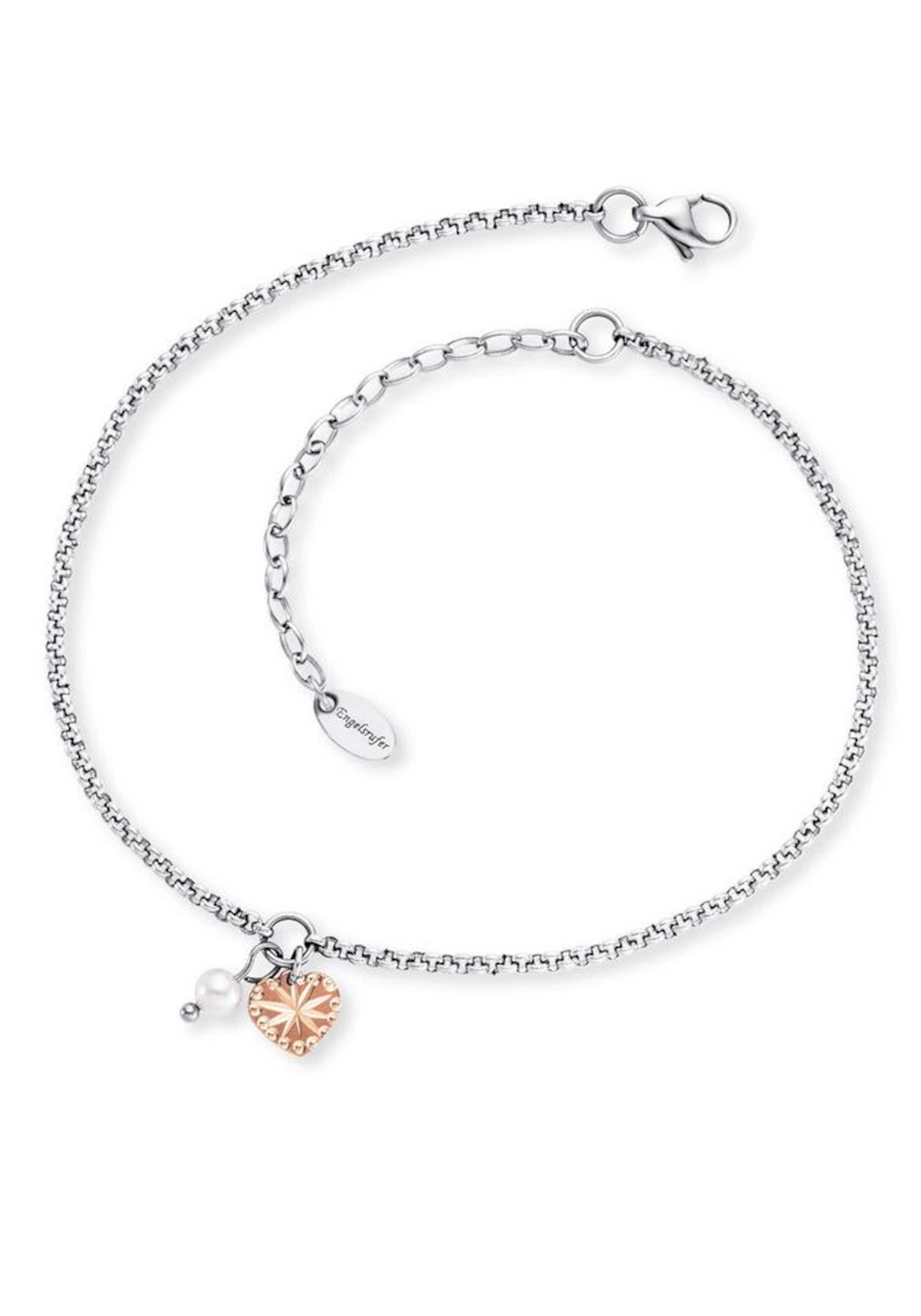 Engelsrufer Fußkette in Silber: Vorderseite