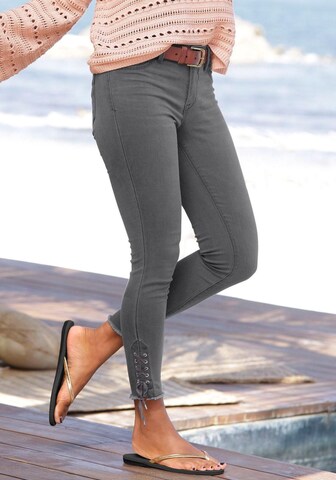 LASCANA Skinny Jeans i grå