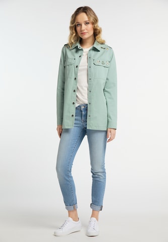 DREIMASTER Between-season jacket in Green: front