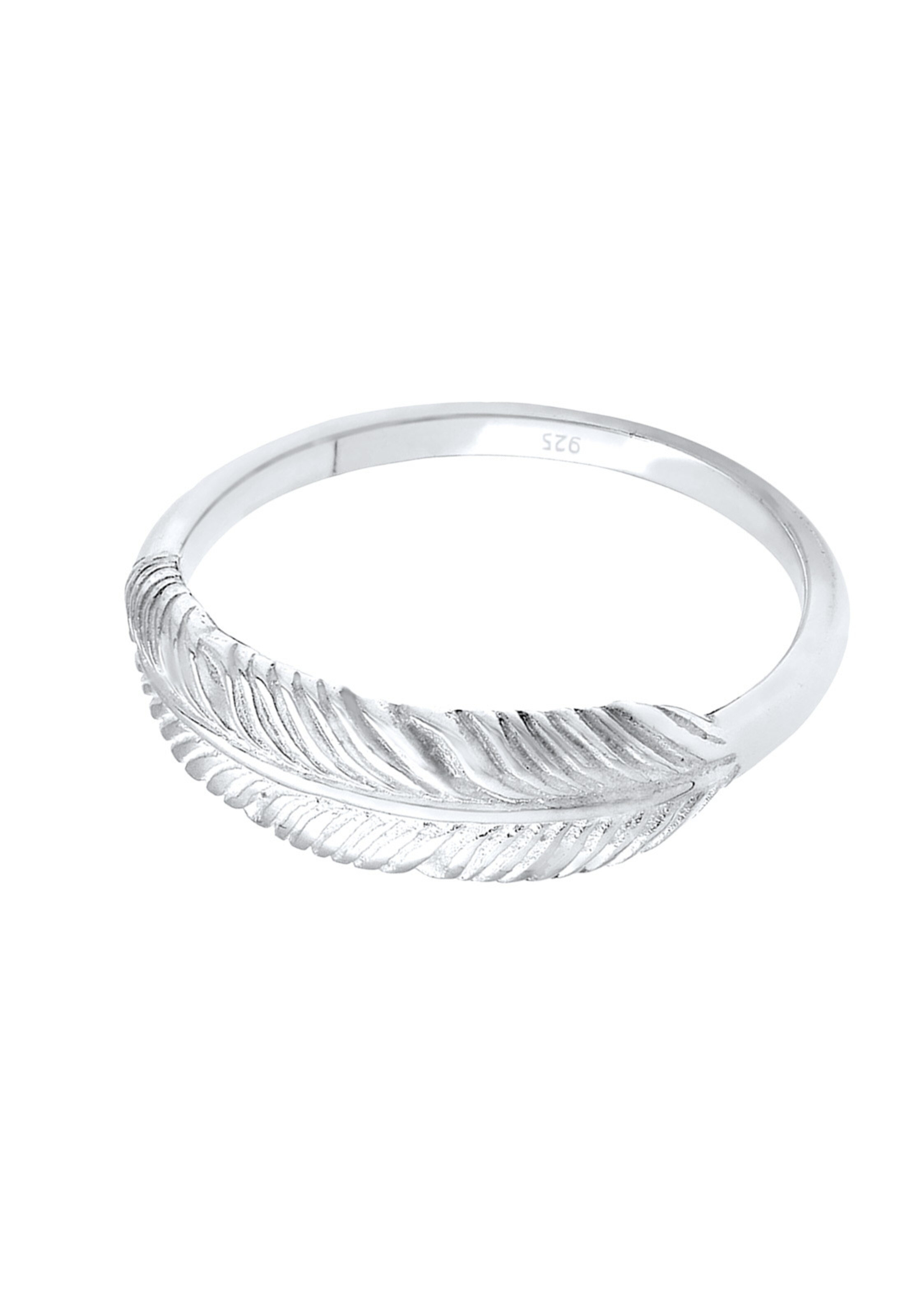 ELLI Ring &#x27;Feder&#x27; in Zilver