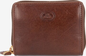 The Bridge Wallet in Brown: front