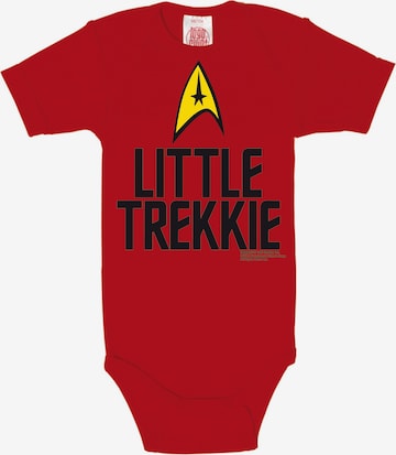 LOGOSHIRT Baby-Body 'Star Trek-Logo' in Rot: predná strana