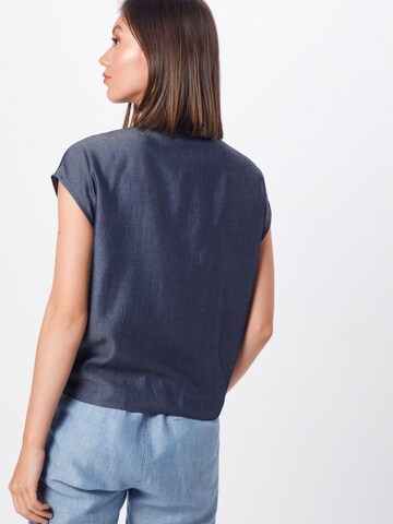 OPUS Blouse 'Falim' in Blauw: terug