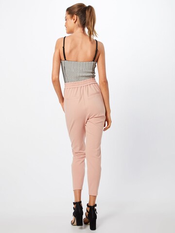 VERO MODA Tapered Pleat-Front Pants 'Eva' in Pink: back