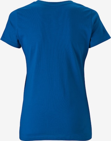 LOGOSHIRT Shirt 'Superman' in Blauw