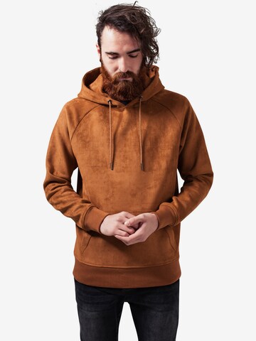 Urban Classics Sweatshirt in Bruin: voorkant