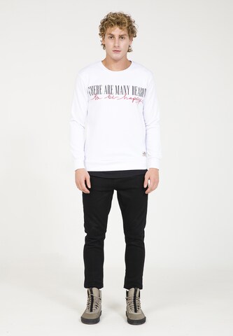 Sweat-shirt PLUS EIGHTEEN en blanc