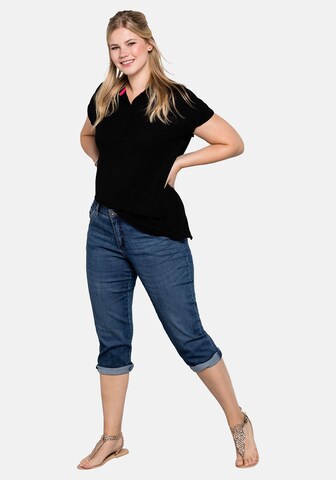 SHEEGO Slimfit Jeans in Blau