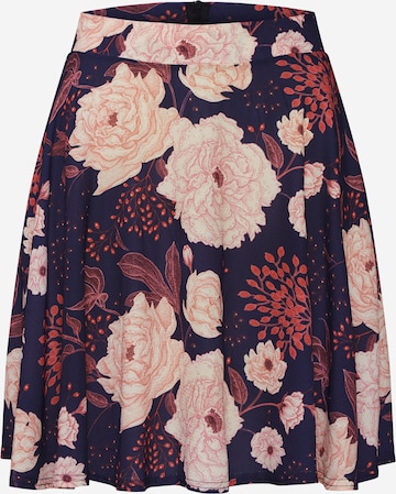 Boohoo - Saia 'FLORAL FLIPPY' em mistura de cores: frente