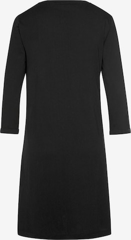 LASCANA Spalna srajca | črna barva