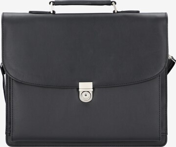 Alassio Document Bag 'Forte' in Black: front