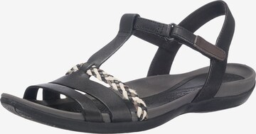 CLARKS Strap Sandals 'Tealite Grace' in Black: front